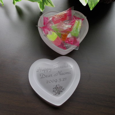 キャンディーボックスハートフロスト加工